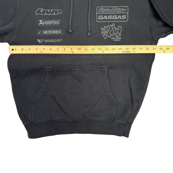 Troy Lee Designs Hoodie Mens Small S Black GasGas Racing Pullover Sweatshirt - Picture 6 of 7